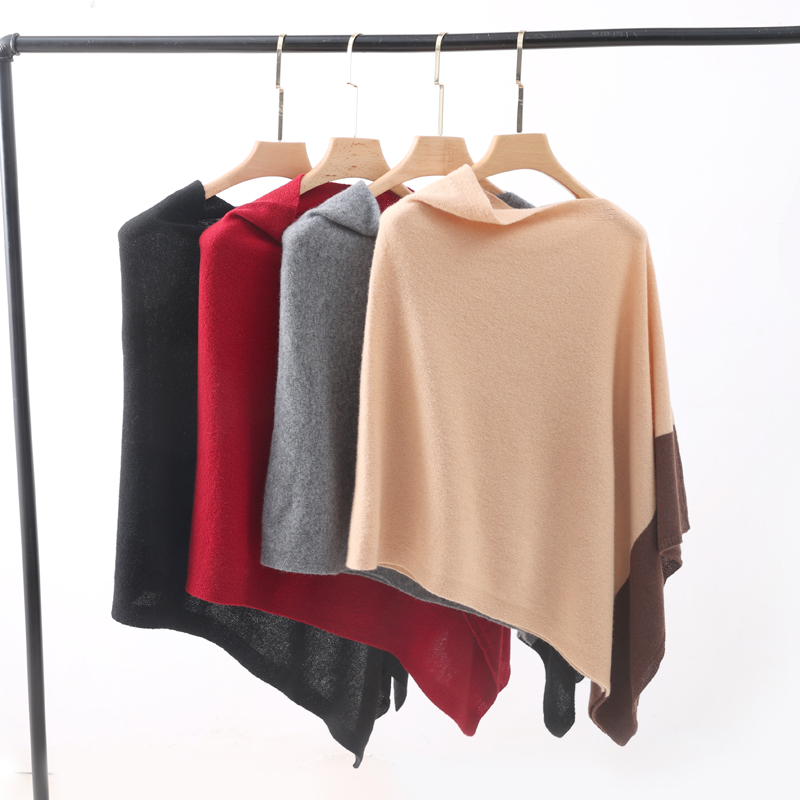 Shawl Wrap Winter - 100 % Wolle, schulterfreier Pullover, Umhang
